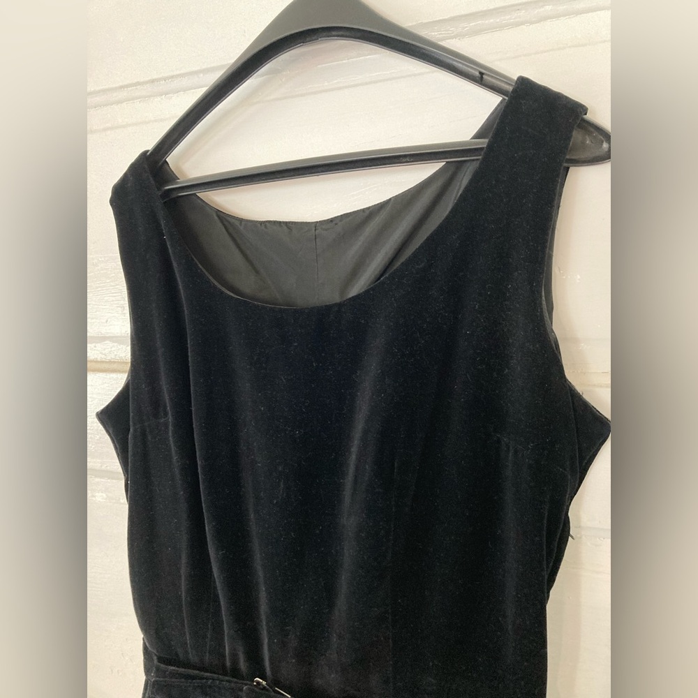 Vintage Velvet Little Black Dress